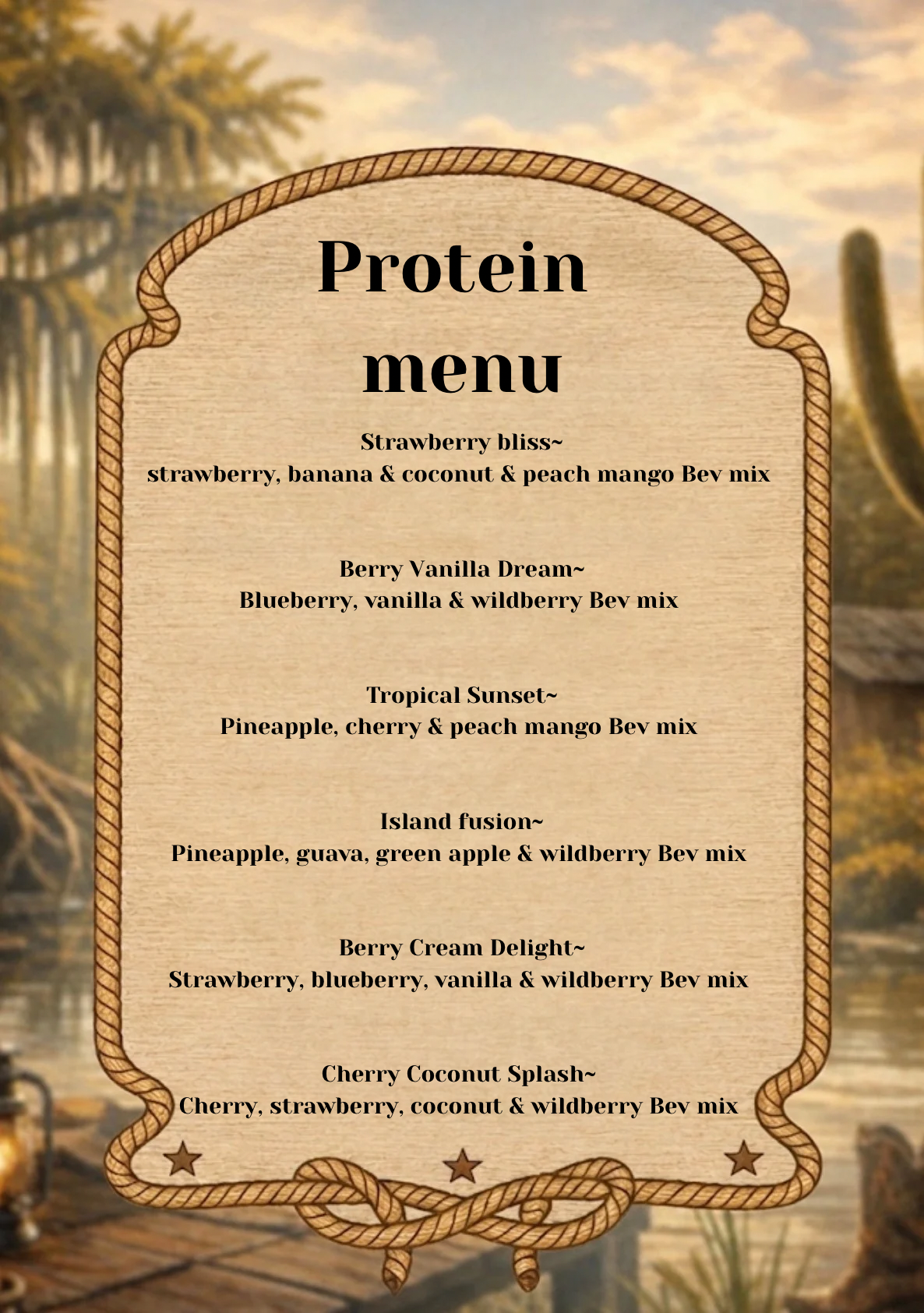 CLASSIC PROTEIN MENU